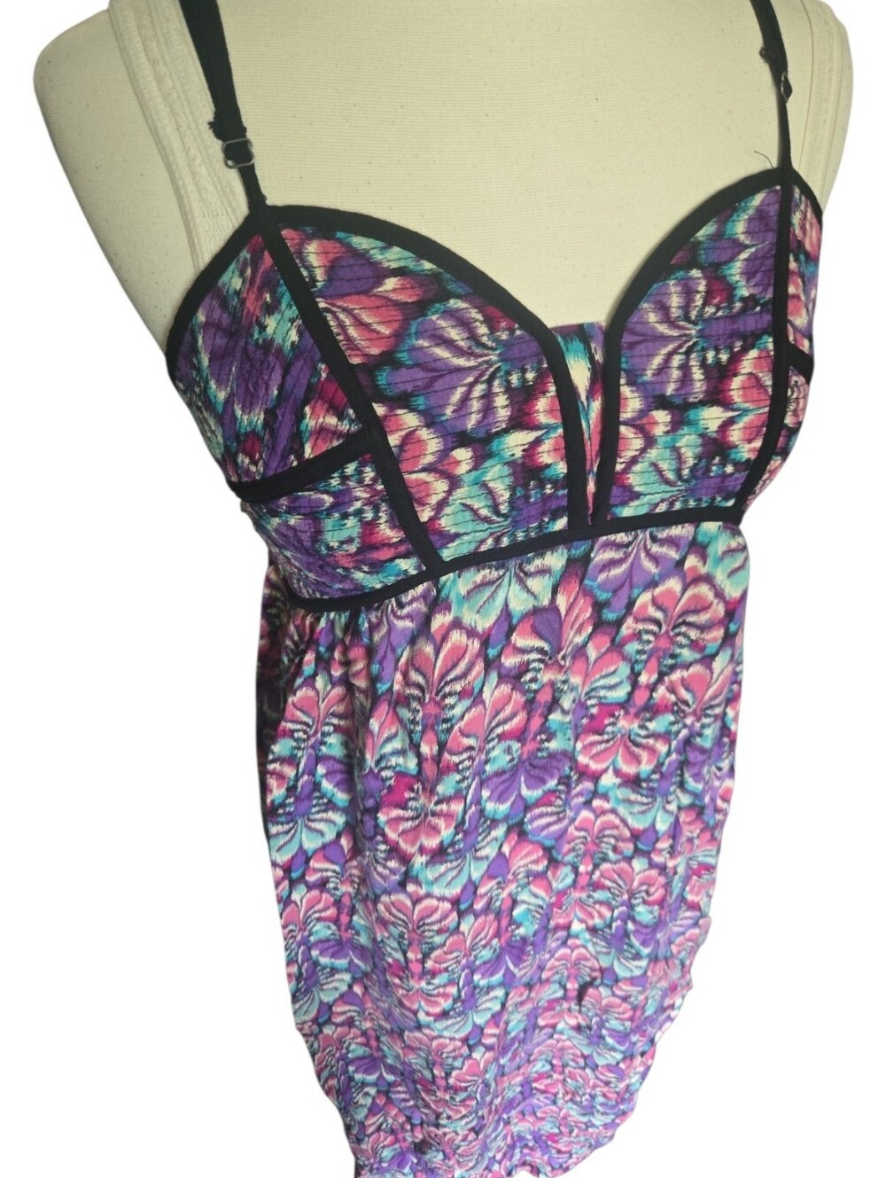 Xhilaration Sweetheart Colorful Maxi Dress - XL